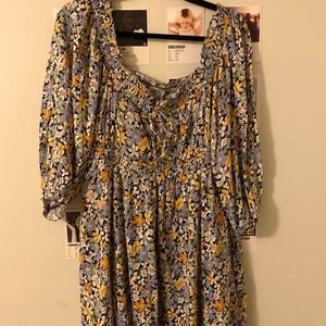 Floral American Eagle Mid Dress